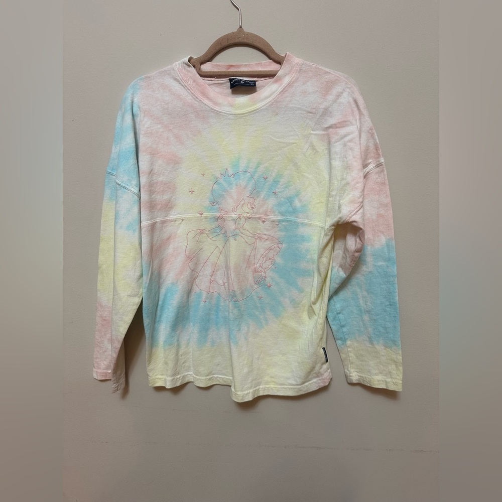Spirit Jersey Storybook Lane Pastel Tie-Dye Glitter Princess Long Sleeve XL